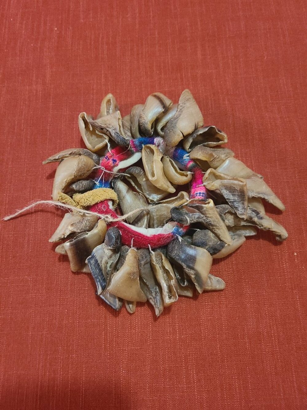 Vtg Bolivia Chajchas Goat Hoof Shaker Rattle Andean Folk Percussion Instrument